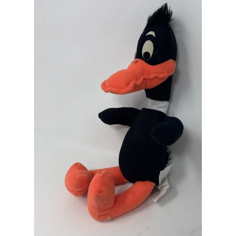 VTG Daffy Duck  1971 Warner Brothers 13 inch Plush Mighty Star Looney Tunes Read